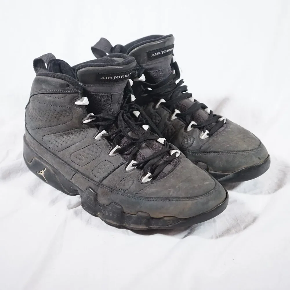 Nike Air Jordan 9 Retro “Anthracite” Men’s Size 11 Sole Separation See Photos